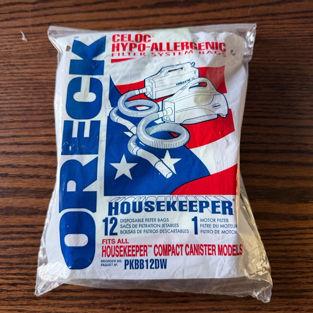 Oreck XL Buster B Canister Vacuum Bags Housekeeper 12 Pack PKBB12DW
